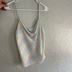 Iridescent top
